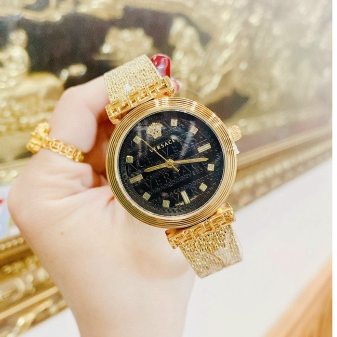 Đồng hồ nữ Versace, dây thép lụa không gỉ, hàng full box, thẻ bảo hành 12 tháng - Đồng hồ VS