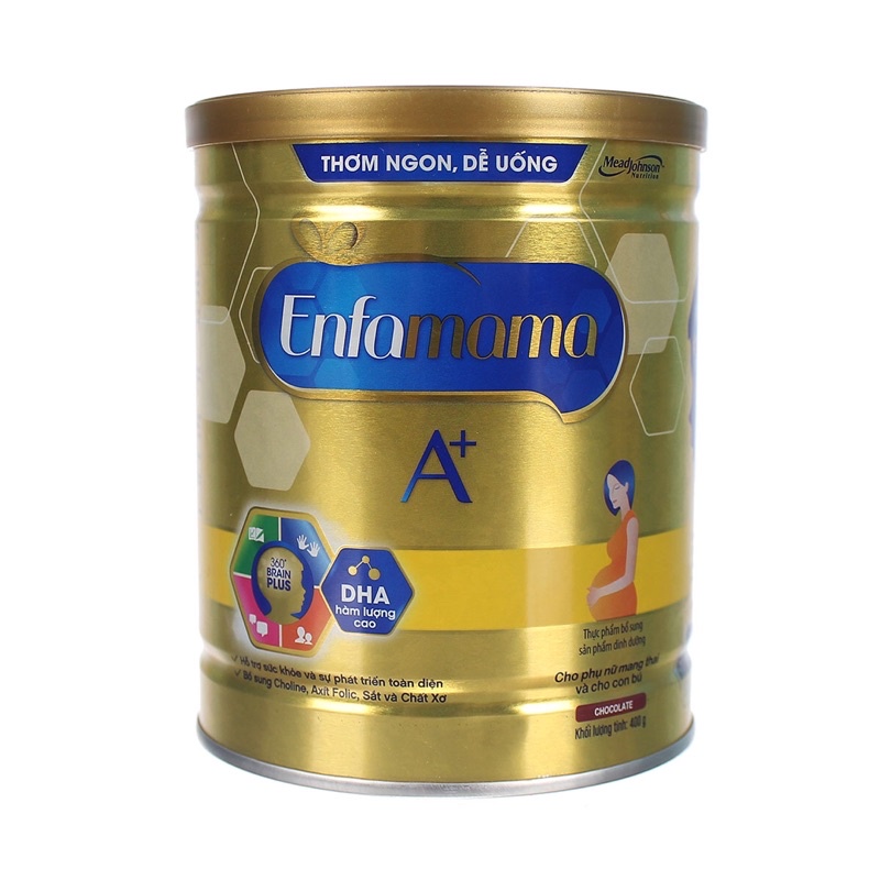 Sữa bột Enfamama A+ lon 400g vani/so