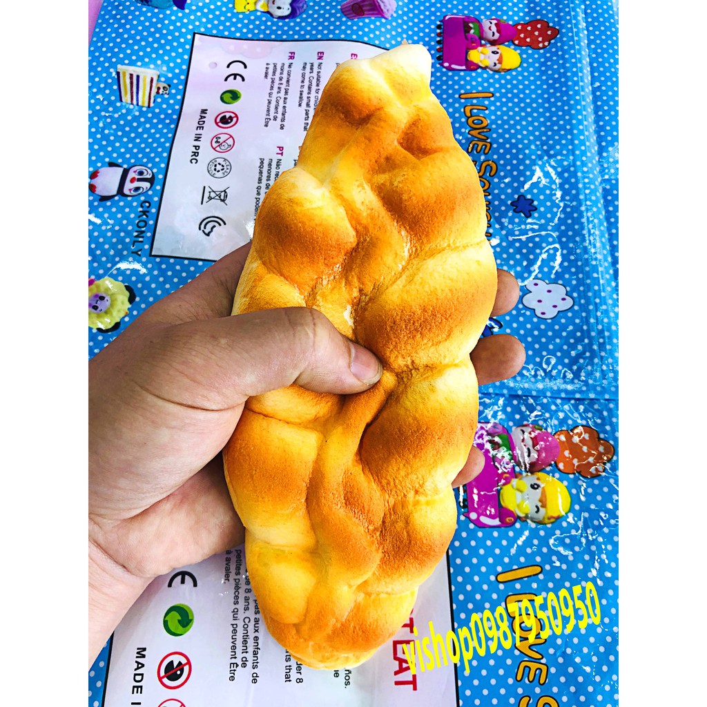BÁN XẢ ĐỒ CHƠI SQUISHY BÁNH MỲ TO ĐÙNG CỰC TO