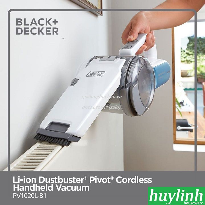 Freeship Máy hút bụi cầm tay dùng pin 10.8V Black Decker PV1020L-B1