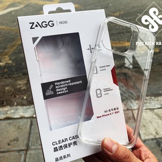 Ốp lưng trong suốt chống sốc cao cấp zagg clear case iphone 13 pro max/ 13 /13pro