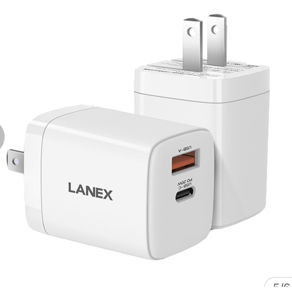 Cốc sạc nhanh Lanex LCT - P07A 3.0A 20W, nhựa PC, tương thích nhiều thiết bị