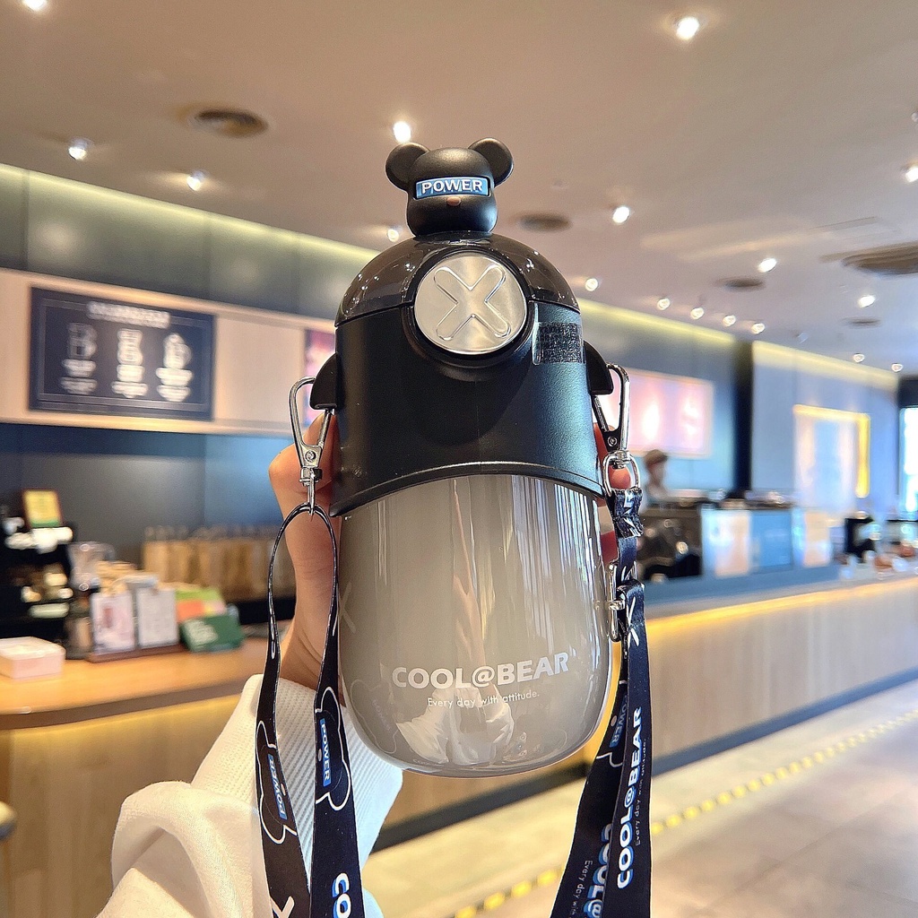 ONLY HOUSE Bình Nước Nhựa Dung Tích Lớn 720ml Thiết Kế Dễ Thương Chống Rơi Tiện Dụng Cho Bé Gái