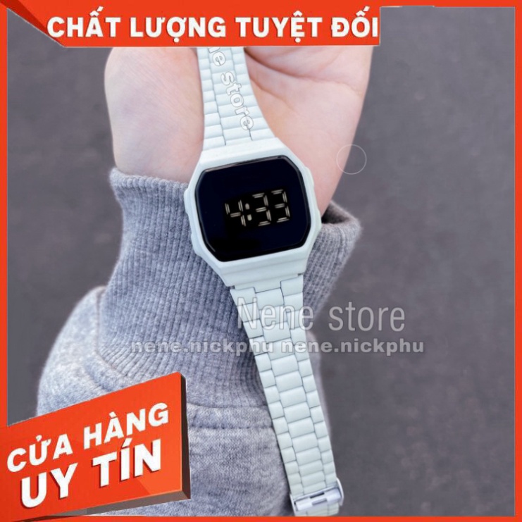 Đồng hồ nam, nữ a168-CU unisex dây sắt kiểu dáng sang trọng dành cho học sinh - Hàng nhập khẩu
