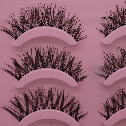 [Hàng mới về]  Set 5 Cặp Lông Mi Giả Dài Và Dày Trang Điểm Làm Đẹp