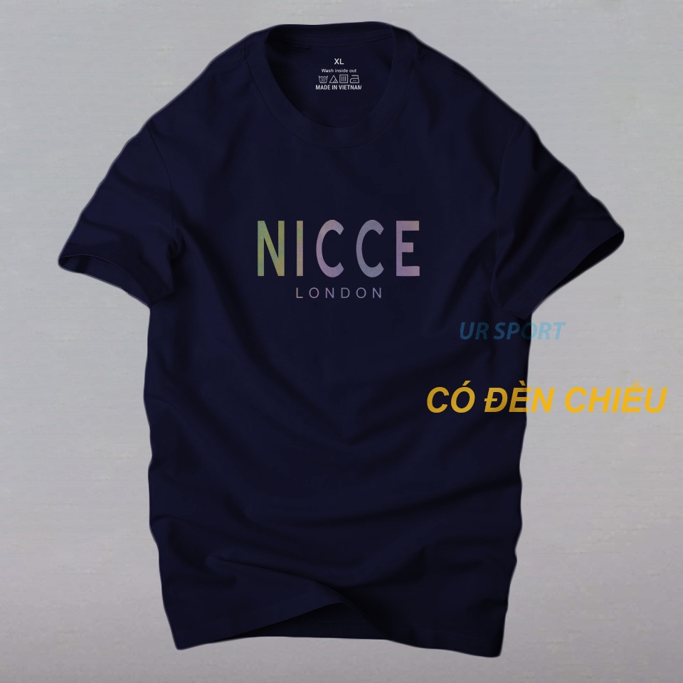 Áo phông nam tay ngắn cổ tròn chất thun cotton co giãn 4 chiều Nice phản quang 7 màu | ur sport