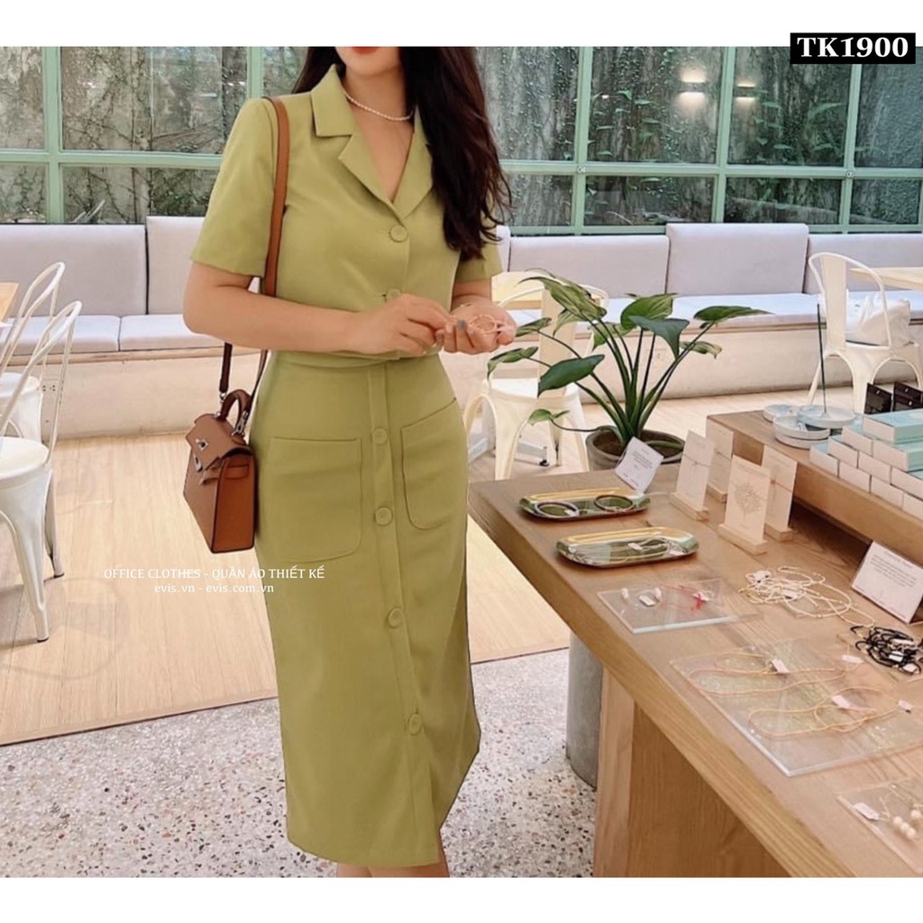 Sét Vest Croptop Kèm Chân Váy Dài Dáng Chữ A Tiểu Thư TK1990