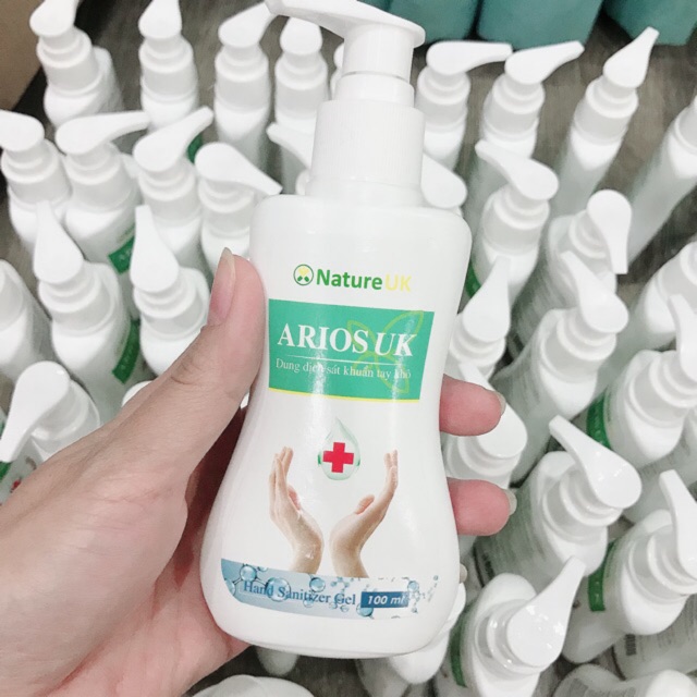 [Cty Dược Sx] Nước Rửa Tay Khô Diệt Khuẩn - Gel Rửa Tay Khô Arios UK 100ml - Dùng Trong Bệnh Viện