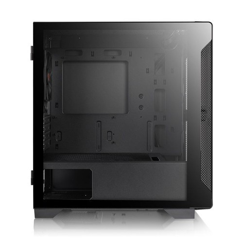 Vỏ case Micro S100 Tempered Glass Black Thermaltake-Tặng Fan