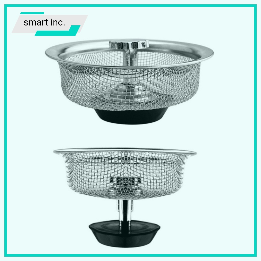 Giỏ Chặn Thức Ăn Gắn Bồn Rửa Bát Lavabo Rổ Lọc Rác Rửa Chén Inox