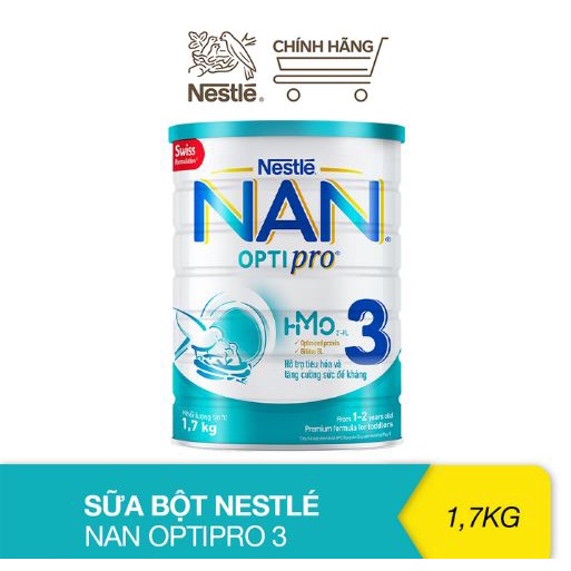 Sữa bột Nestle Nan Optipro 3 1.6kg ( Mẫu Mới )