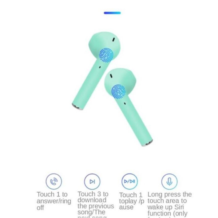 Tai nghe nhét tai không dây Bluetooth 5.0 màu Macarons 12 | BigBuy360 - bigbuy360.vn