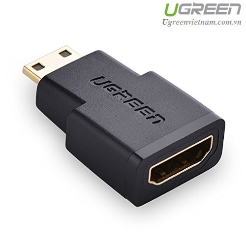 Đầu Chuyển Đổi Mini HDMI Sang HDMI UGREEN 20101 - Mini HDMI To HDMI Âm - Hàng Chính Hãng
