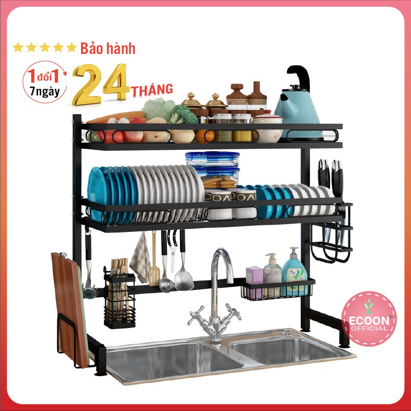 Kệ chén đa năng chất liệu thép carbon sơn tĩnh điện, kệ để bát đĩa tiện lợi