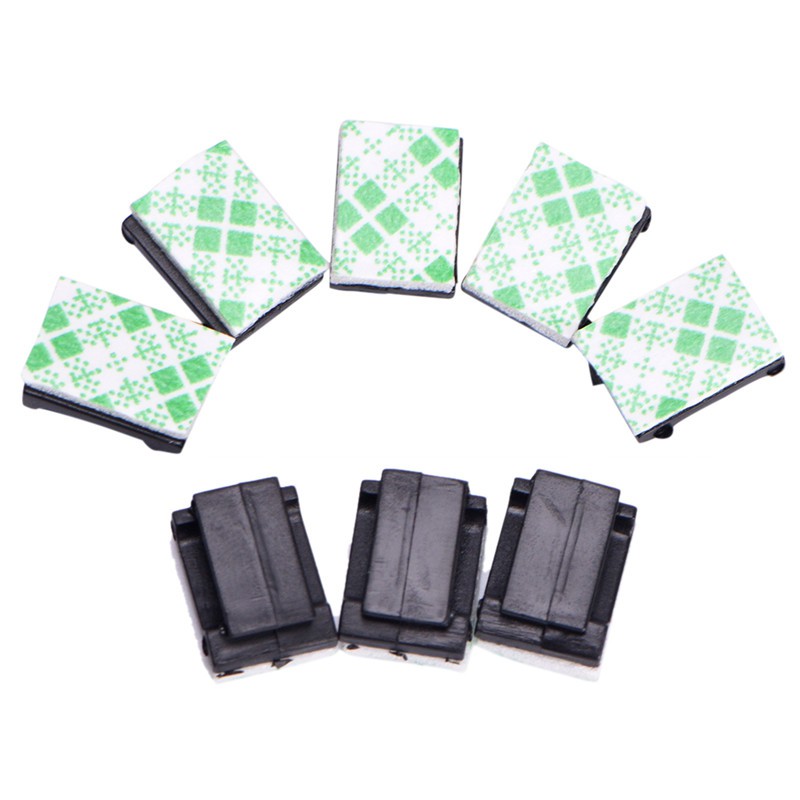 50 Kẹp Giữ Dây Cáp Màu Đen Hình Chữ Nhật Tự Dính | BigBuy360 - bigbuy360.vn