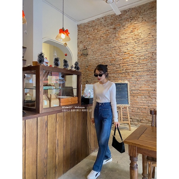 Quần Jean suông 2 túi trước (Ảnh/Video tự chụp)