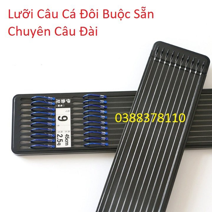 Lưỡi Câu Đài, Lưỡi Câu Cá Đôi Buộc Sẵn Chuyên Câu Đài Cao Cấp, Lưỡi Câu Cá, Lưỡi Câu Đôi, Lưỡi Đôi