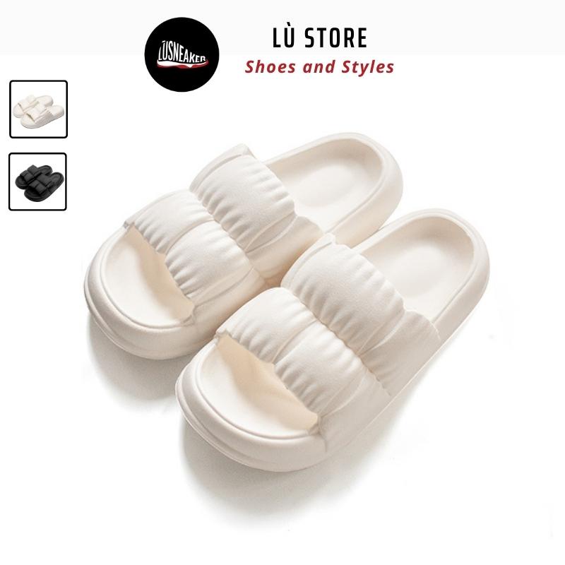 Dép Bánh Mì Nữ, Dép Đế Độn Siêu Nhẹ Chất Liệu Eva Size Kép 36 - 41 [Lù Store]