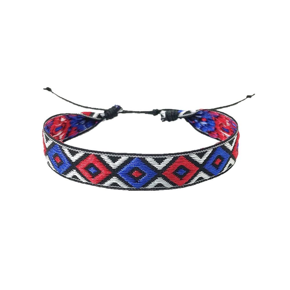 Bộ 4 Vòng Tay Dây Bện Nhiều Màu Phong Cách Bohemia Mới