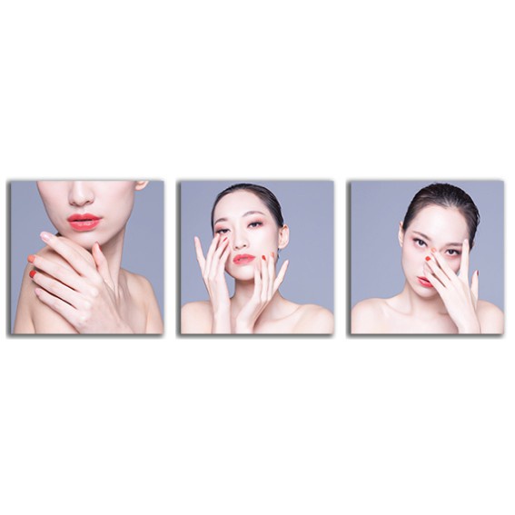 Tranh spa dán tường tiệm make up, massage