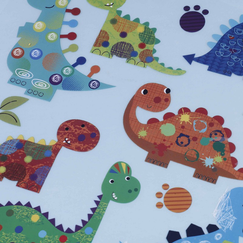 (Hàng Mới Về) Miếng Dán Ủi Lên Quần Áo Hình Khủng Long Dễ Thương