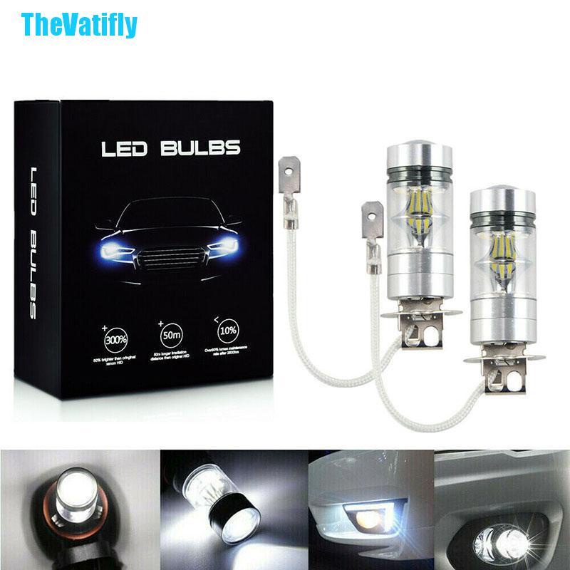 Đèn Pha Led 100w H3 12 / 24v Chuyên Dụng Cho Xe Hơi