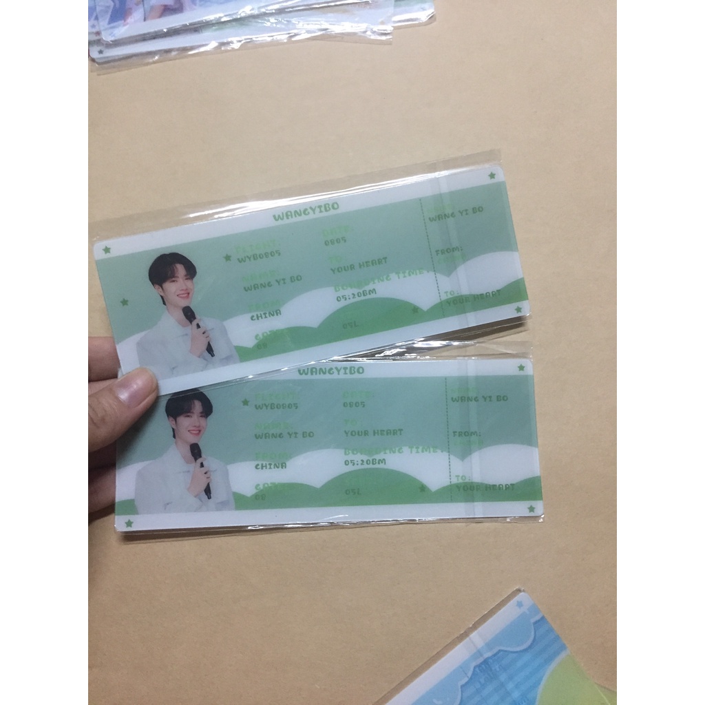 Bác Quân Nhất Tiêu, Tiêu Chiến, Vương Nhất Bác | Vé máy bay / Boarding pass
