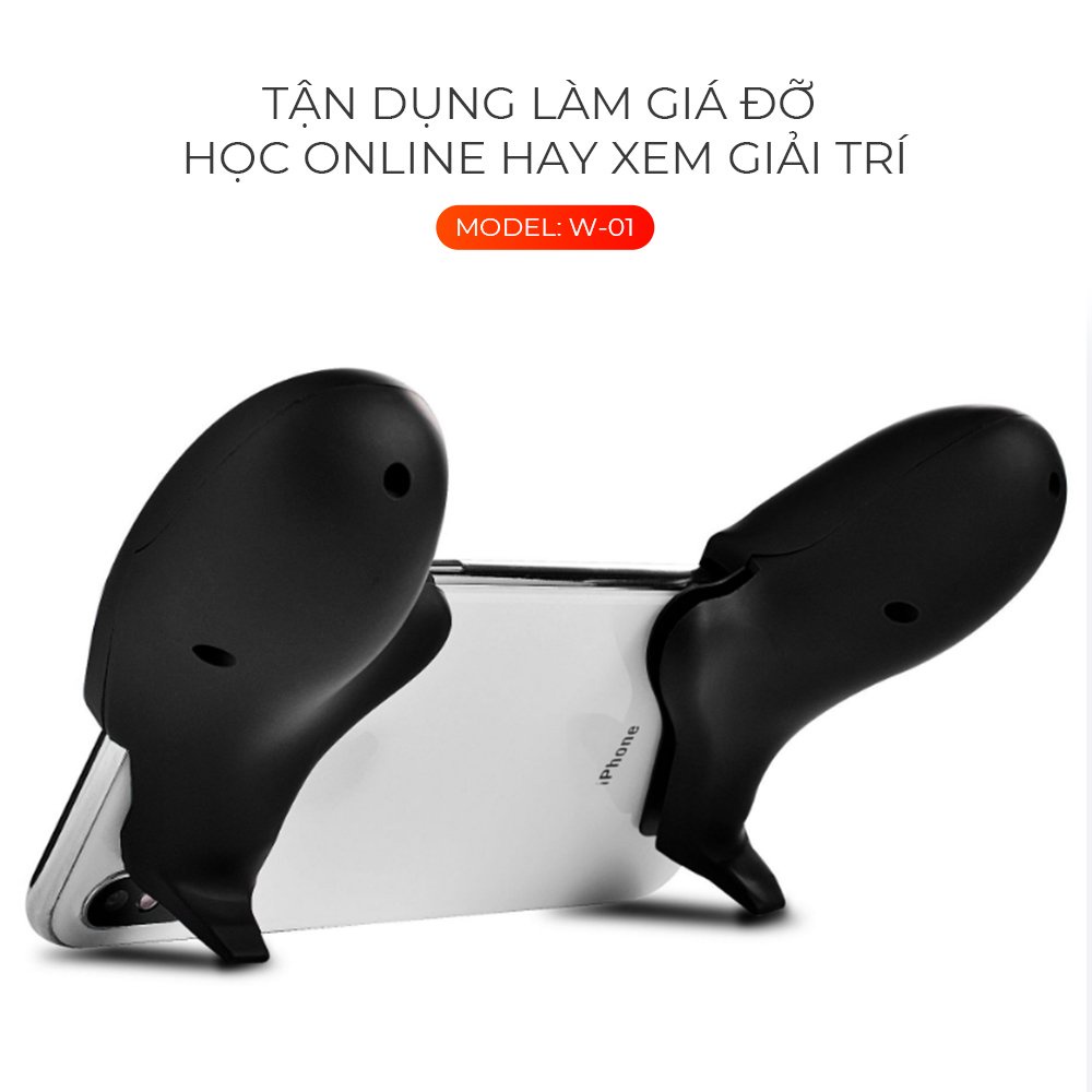 Tay cầm chơi game W-01 nhựa dẻo chính hãng phù hợp cho các dòng Samsung OPPO Vivo HUAWEI XIAOMi tay cầm điện thoại