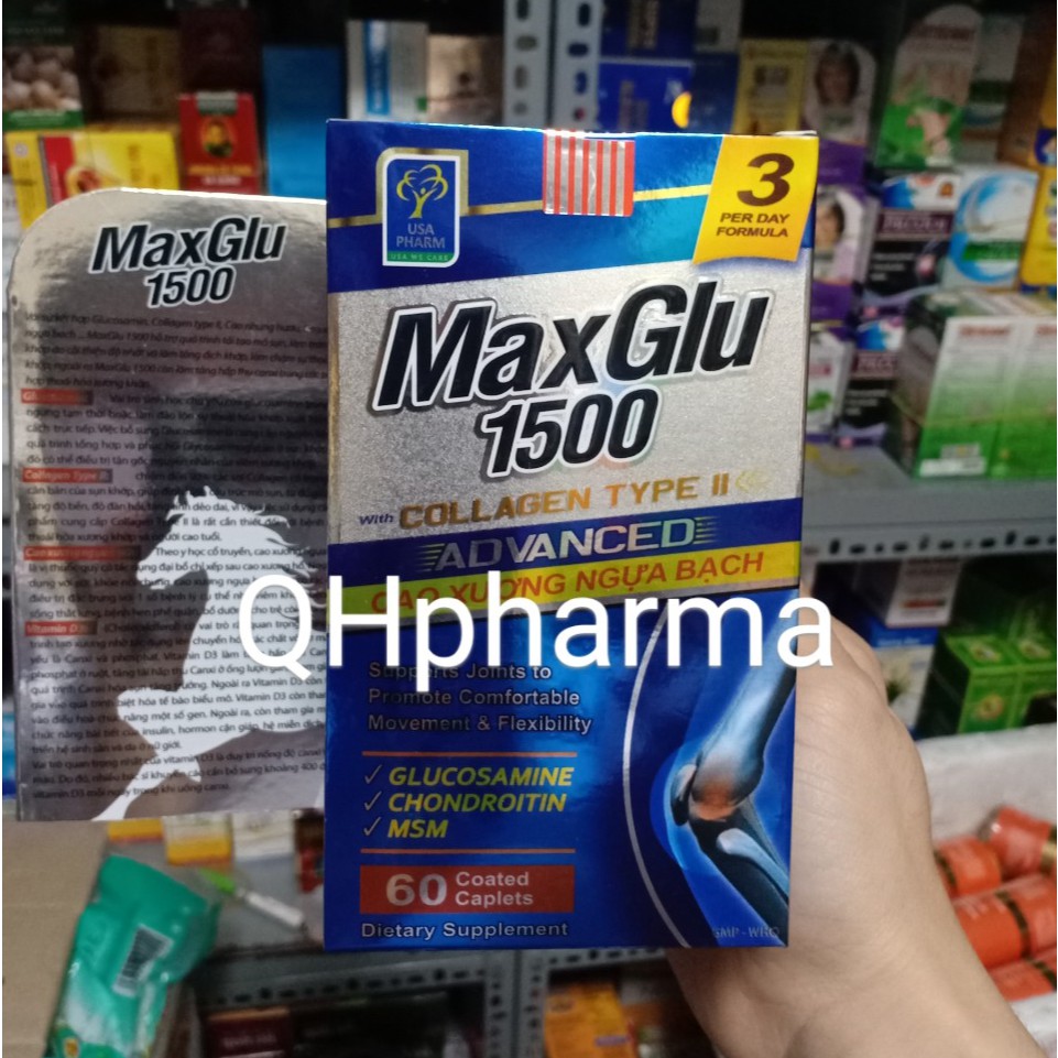 Viên bổ xương khớp MAXGLU 1500 lọ 60 viên