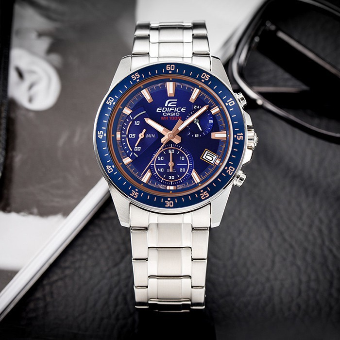 Đồng hồ Casio Edifice Nam EFV-540D-2A chính hãng chính hãng bảo hành 1 năm Pin trọn đời