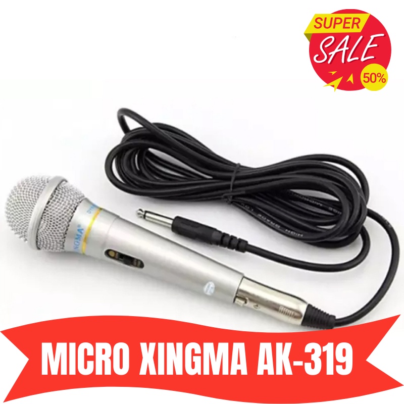 Micro Karaoke XINGMA AK-319 Cao Cấp, Micro Chống Hú, GIÁ RẺ, CHẤT LƯỢNG