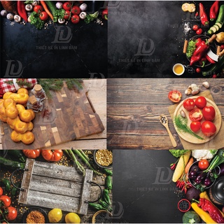 Phông nền 3D chụp ảnh đồ ăn