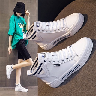 Giày ULZZANG Sneaker Nữ Giày Bata Cổ Cao Đế Bệt 3P
