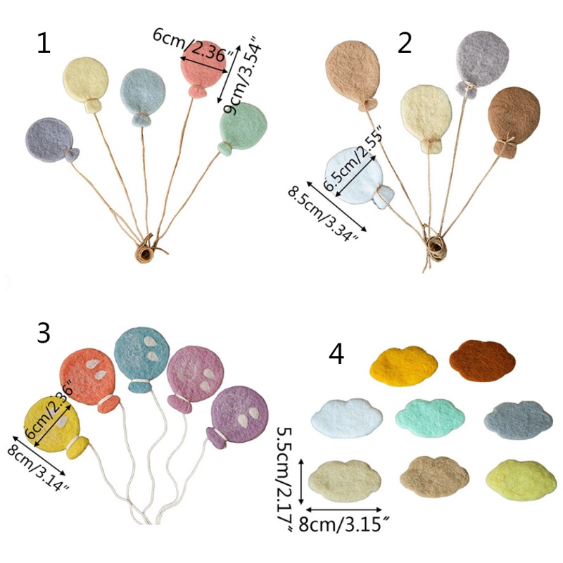 Bong Bóng Bằng Len Dùng Làm Đạo Cụ Chụp Ảnh Cho Bé Sơ Sinh