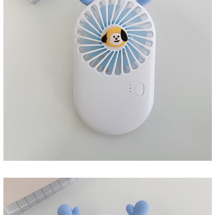 Quạt Cầm Tay Mini Họa Tiết Hoạt Hình Nhóm Nhạc KPOP BTS TATA COOKY CHIMMY Hàng Mới Về