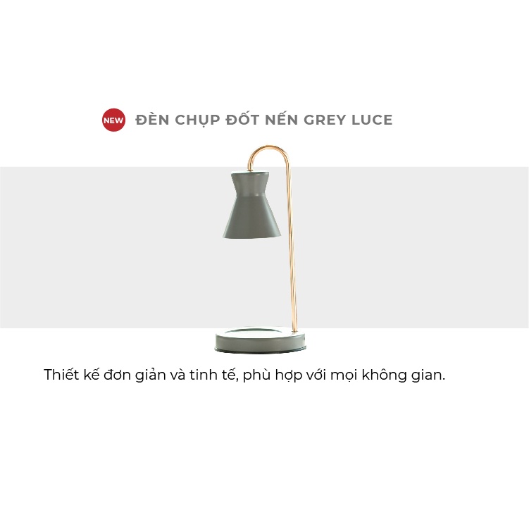 Đèn chụp đốt nến Yankee Candle - Grey Luce