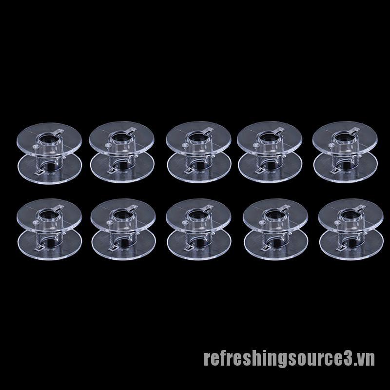 Set 10 / 50 suốt quấn chỉ bằng nhựa dùng cho may vá
