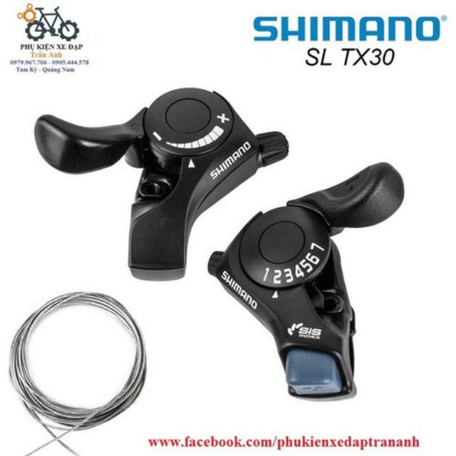 Tay đề cần bật xe đạp Shimano SL TX30 gắn ghi đông