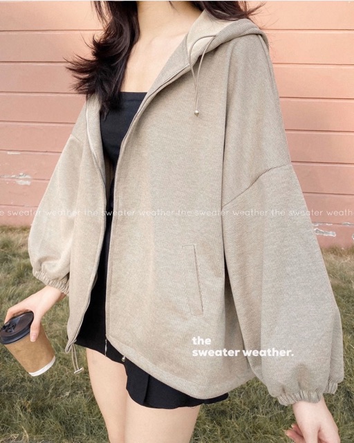 Áo Khoác KHOEN TRÒN mẫu áo siêu hot form hoodie thiết kế tay bo chun