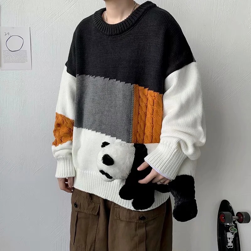 Áo len tay dài phối màu phong cách trẻ trung cho nam size M-2XL | BigBuy360 - bigbuy360.vn