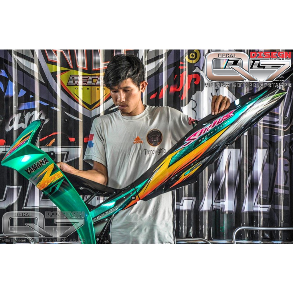 Tem Rời Sirius 110 Xanh Đen