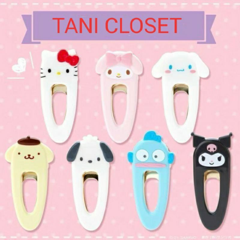 Kẹp tóc mỏ vịt Sanrio Cinnamoroll Kuromi Melody Pochacco