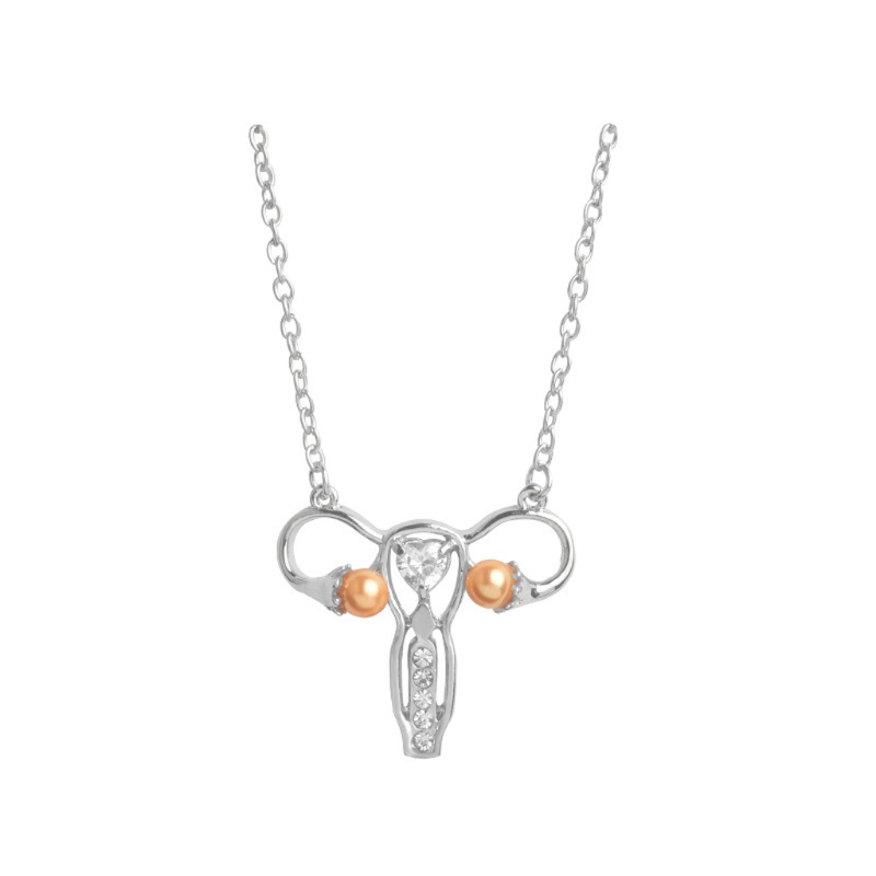 Vòng cổ Mặt Tráng Men Hình Womb Thời Trang Cho Nữ