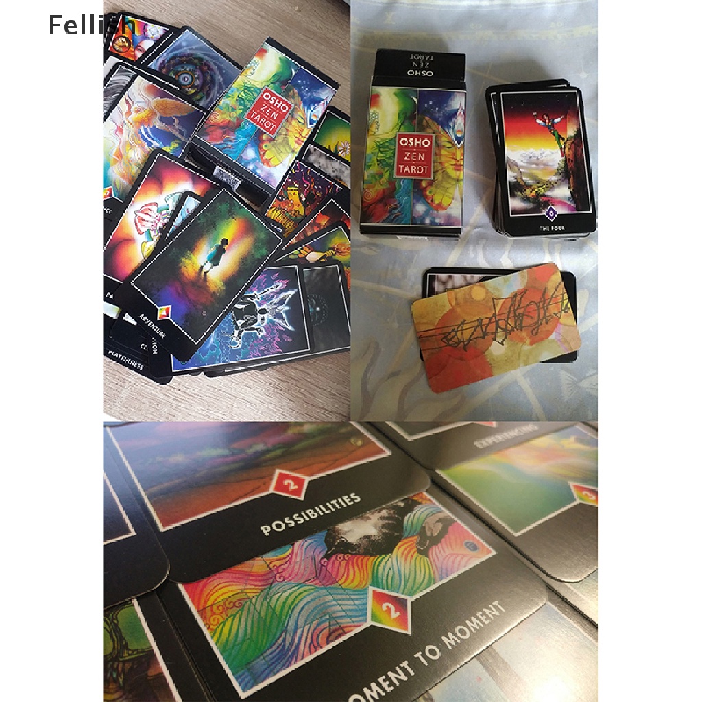 [Fellish] 1 Box Tarot Cards Oracle Game Card Family Party Prophecy Divination Board Games 436VN