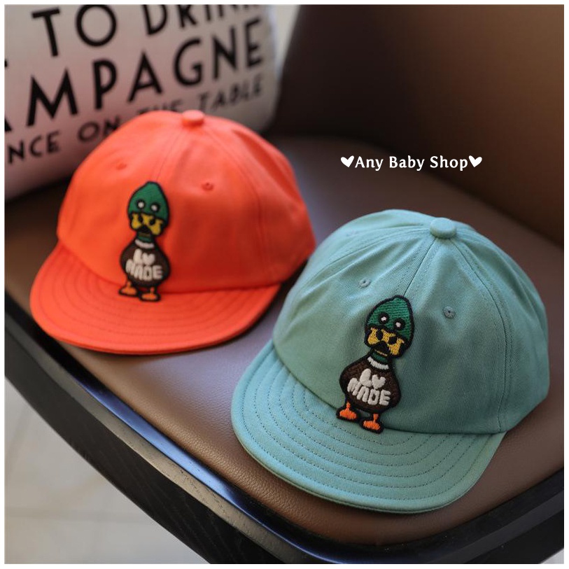 Mũ nón Hiphop Snapback vành mềm cho bé trai và bé gái hình chú vịt xanh nhiều màu cực hot ❣❣ ❣❣