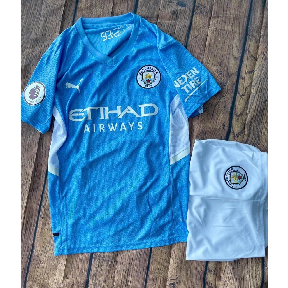 Bộ Quần Áo CLB Manchester City Sân Nhà Mùa 2021/2022