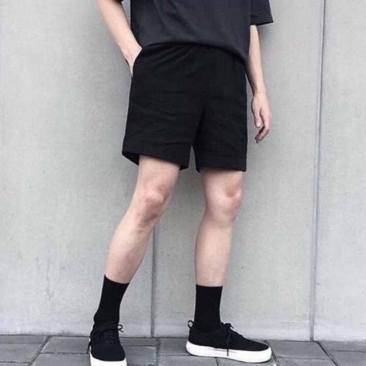 Quần Short Nỉ Thun Đen Trơn Unisex Cực Đẹp - Quần ngắn đen teen