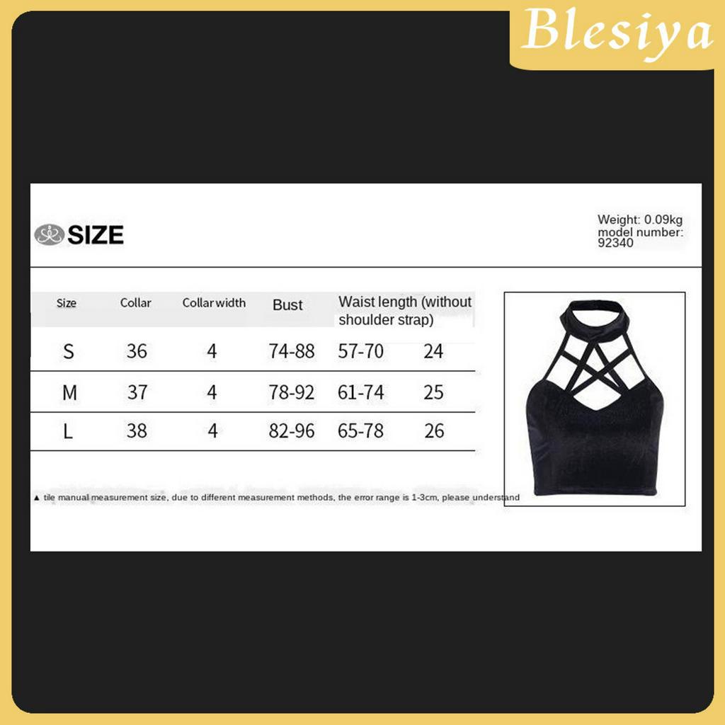 (Hàng Mới Về) Áo Croptop Sát Nách Hở Lưng Phong Cách Gothic Quyến Rũ