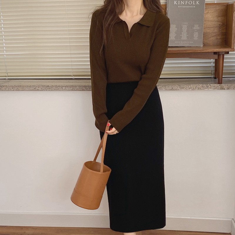 Áo Tay Dài Cổ Chữ V Thời Trang Phong Cách Quyến Rũ Cho Nữ