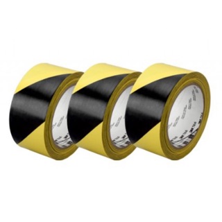 Băng keo dán nền cảnh báo sọc vàng đen bản 5cm. Hàng cao cấp, chịu lực, chịu nhiệt tốt.